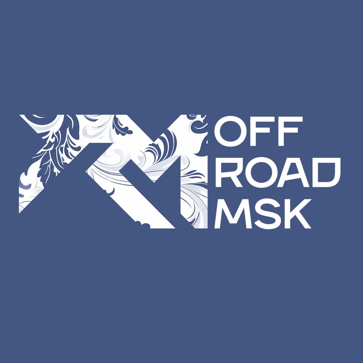 Логотип OffRoad Moscow: вариант в стиле гжель